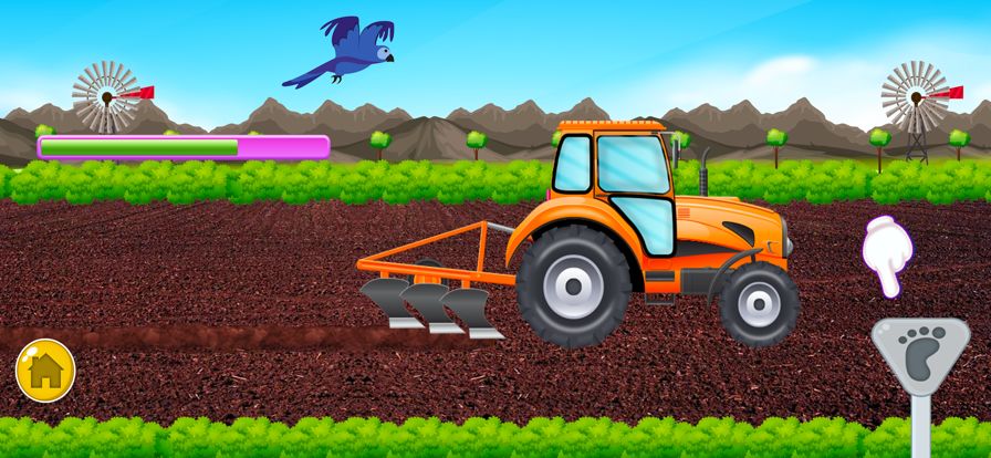Farm Tractors Harvesting Game游戏截图