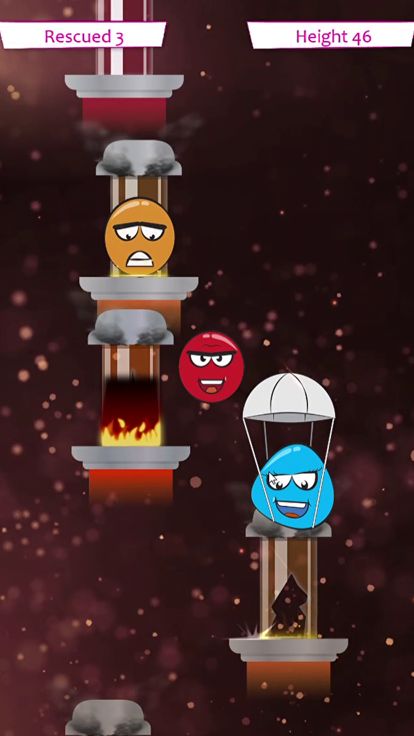 Hero Ball Fire Jump游戏截图