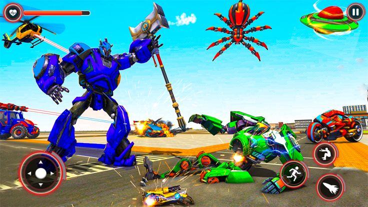 Dolphin Robot Transform War 3D游戏截图