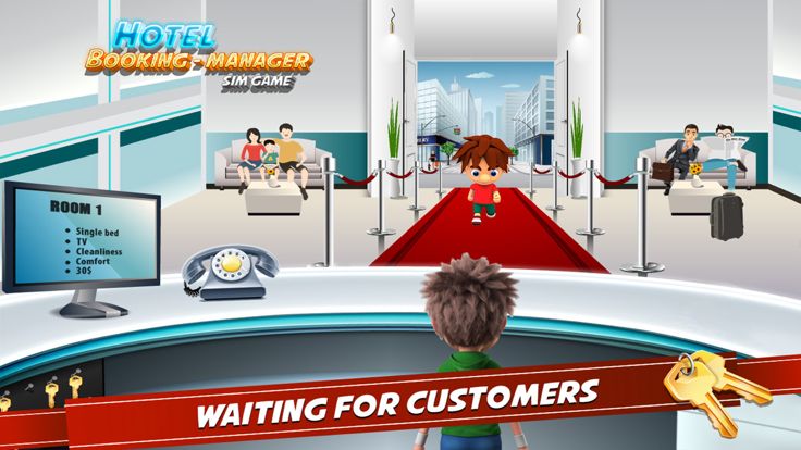 酒店收银台  预订管理孩子们游戏游戏截图