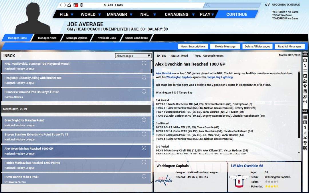Franchise Hockey Manager 5游戏截图