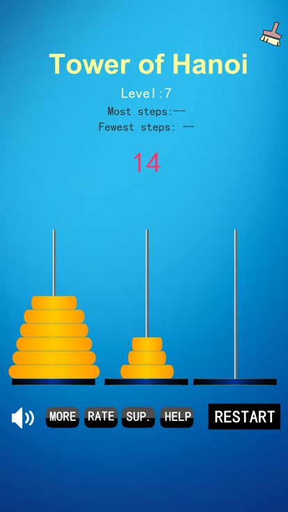 Tower of Hanoi Game Puzzle游戏截图
