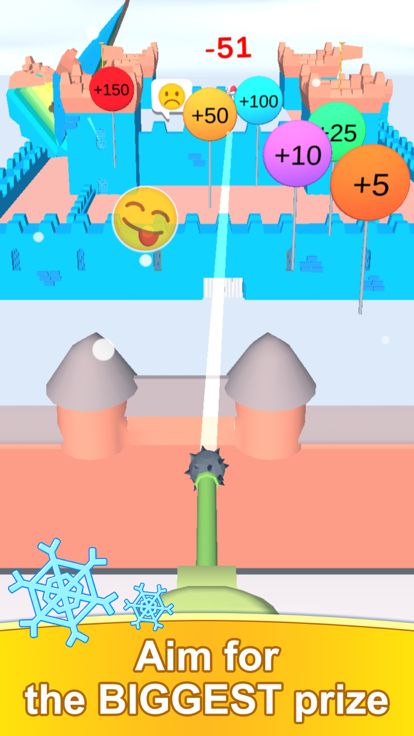 Fort Castle Snowball Cannon游戏截图