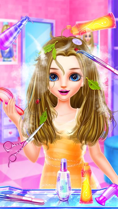头发设计师 DIY 沙龙 － 自己动手做发型游戏截图