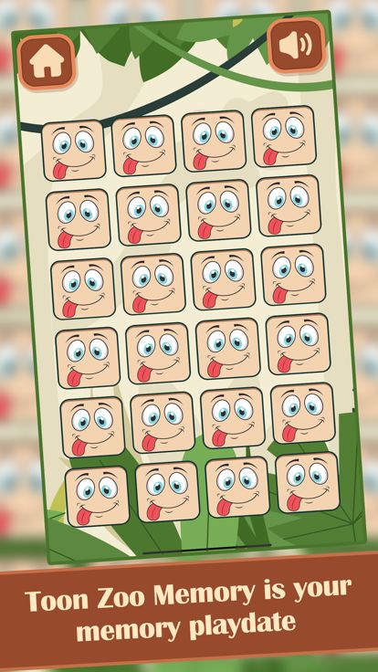 Toon Zoo Memory游戏截图