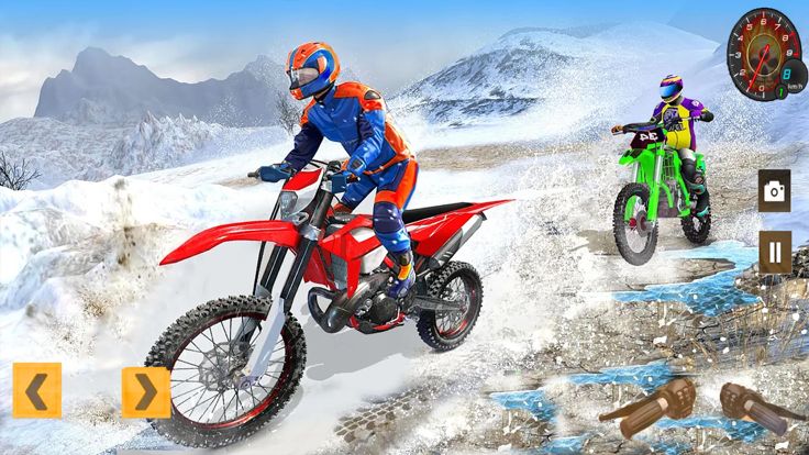 OffRoad Dirt Bike Snow Rider游戏截图
