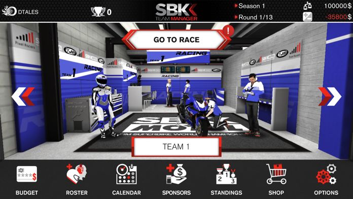 SBK Team Manager游戏截图