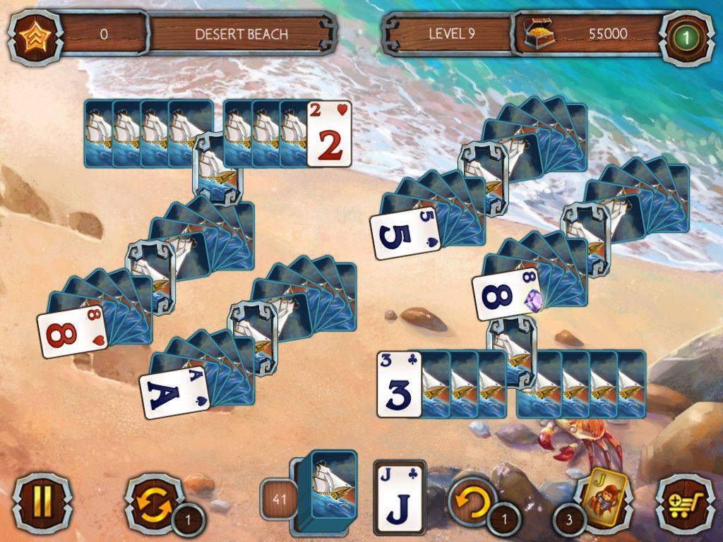 Solitaire Legend of the Pirates 2游戏截图