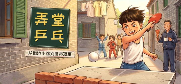 弄堂乒乓:从街边小馆到世界冠军 封面
