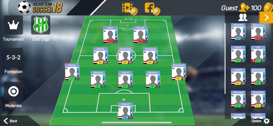 Golden Team Soccer 18游戏截图