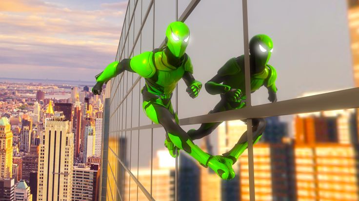 惊人的绳索英雄飞行超级游戏 3d游戏截图