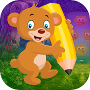 Best Escape Game 486 Writing Bear Rescue Game