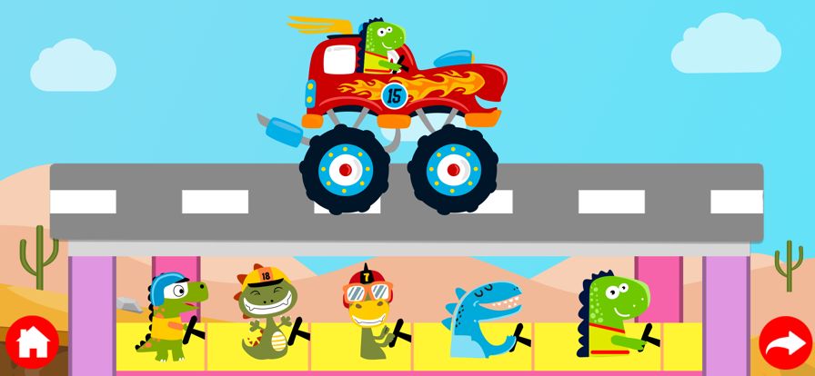 Dinosaur Trucks Ride Car Games游戏截图