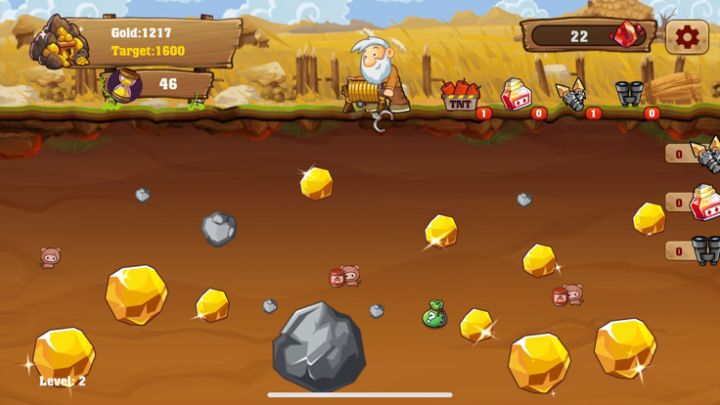 黄金矿工- 经典挖金矿单机超休闲小游戏大富翁采矿大亨掘金之旅游戏截图