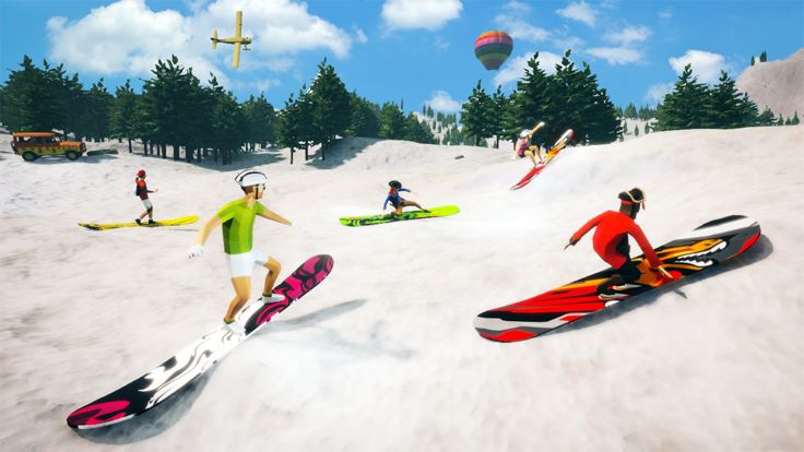 滑雪板滑雪比赛2020游戏截图