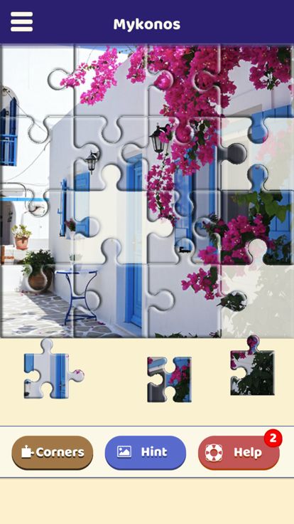 Mykonos Sightseeing Puzzle游戏截图
