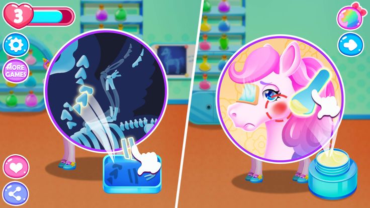 我的七彩独角兽护理-呵护你喜欢的小马游戏截图