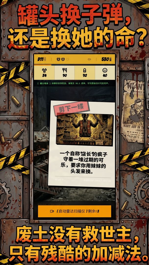 废土：带妹妹逃亡游戏截图