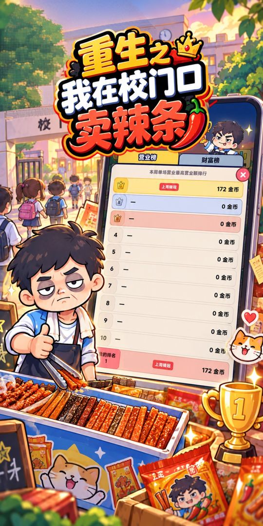 重生之我在校门口卖辣条游戏截图