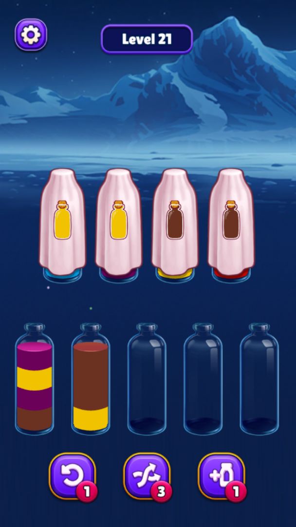 魔法水杯排序游戏截图
