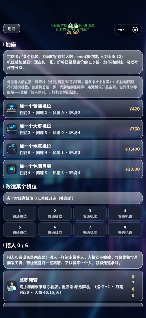 我开了一间网吧游戏截图