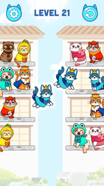Cat Color Sort Puzzle游戏截图