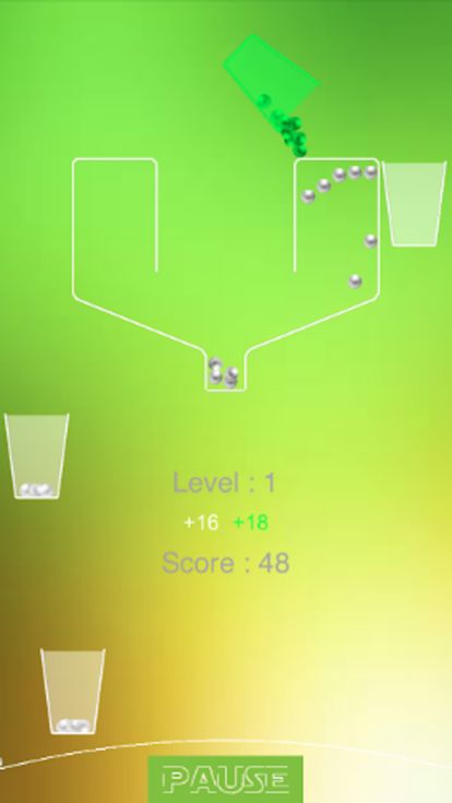 100 Ping Pong Balls-Fall Catch游戏截图