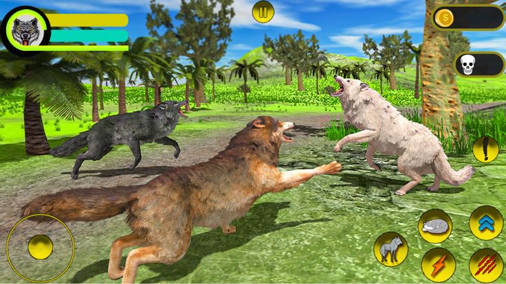 野生 雪 狼 模拟器游戏截图