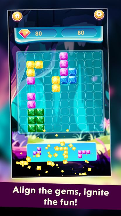 Forest Jewels Tetra游戏截图
