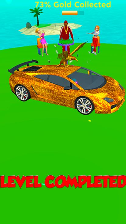 Golden Car Run 3D游戏截图
