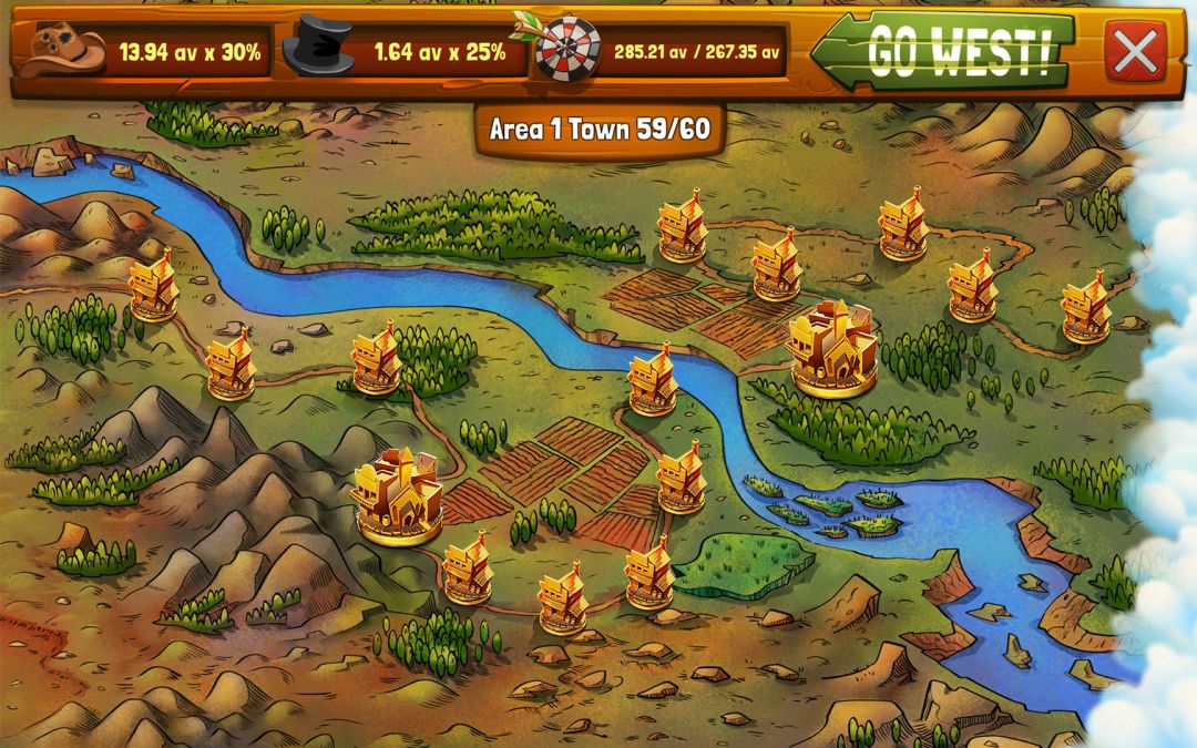 Wild West Saga: Idle Tycoon Clicker游戏截图