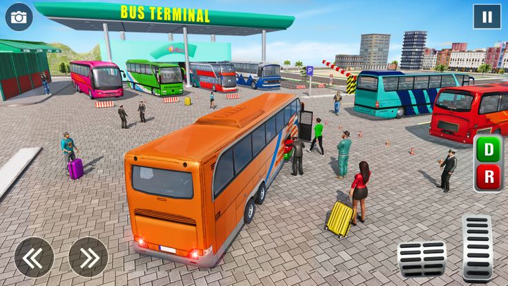 公交车模拟器驾驶游戏 - 停车场游戏 3D游戏截图
