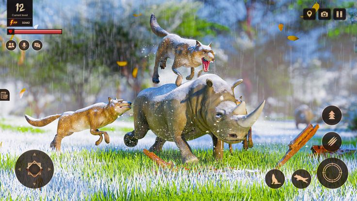 狼 游戏 角色扮演 野生动物: Wolf Simulator游戏截图