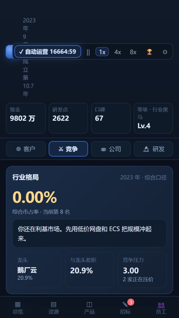 云服务创业计游戏截图
