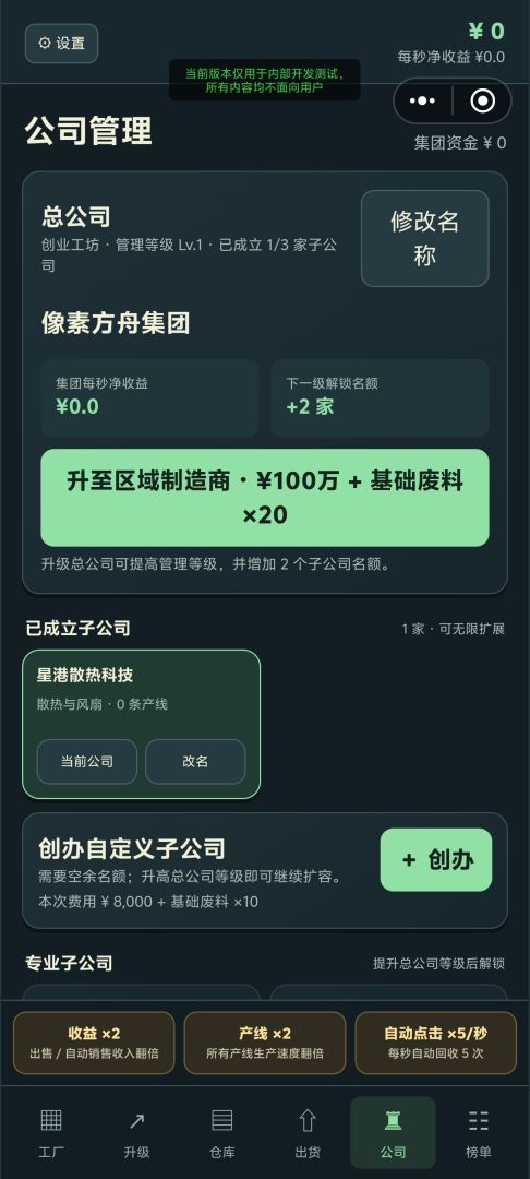 目标：打造电脑制造帝国游戏截图
