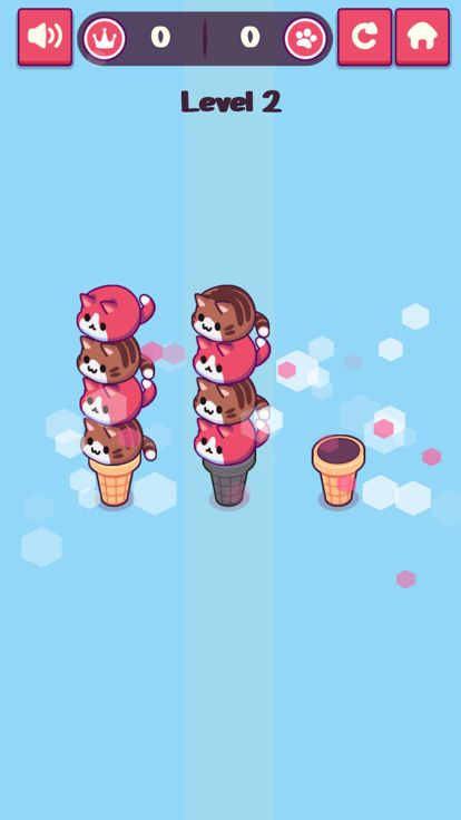 Ice Cream Cat – Color Sort游戏截图