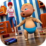 双胞胎婴儿护理和新生儿游戏icon