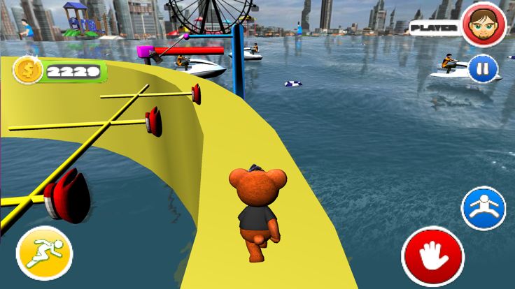 Teddy Fun Run Water Park Game游戏截图