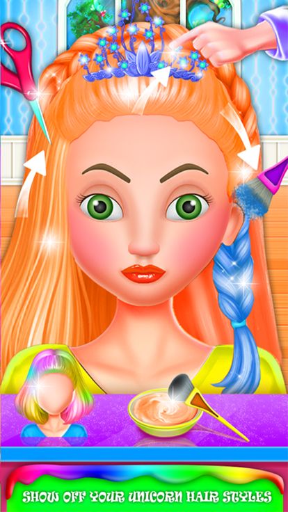 Unicorn Princess Makeover DIY游戏截图