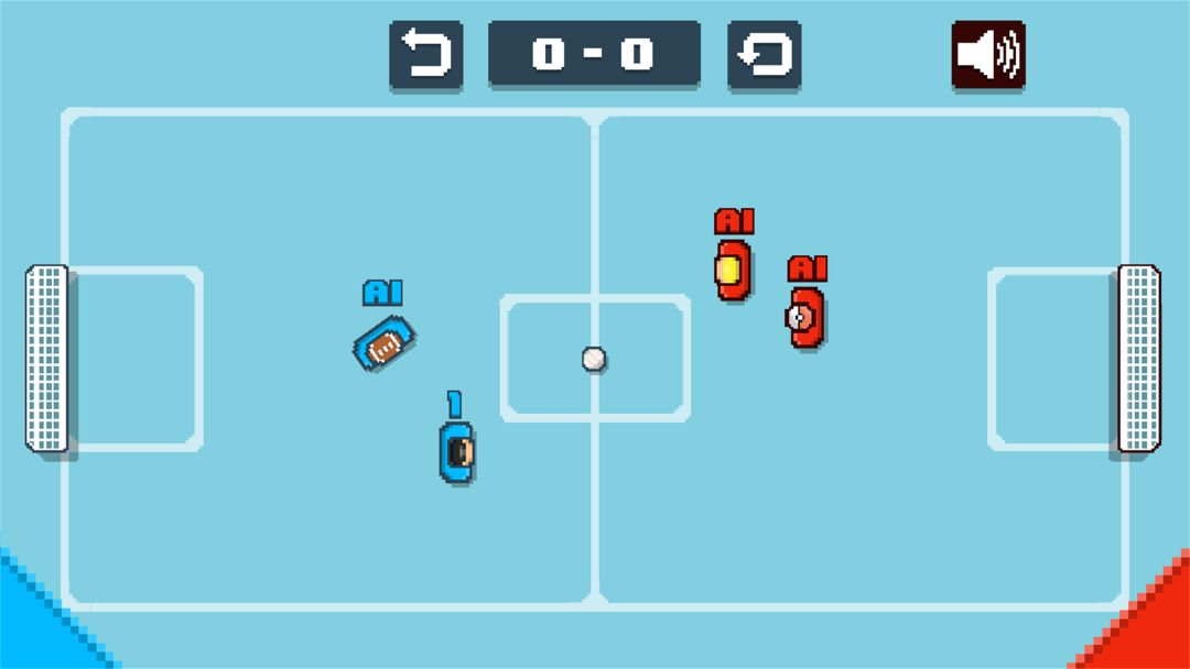 像素足球游戏截图
