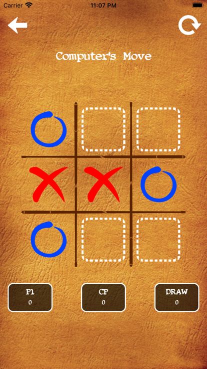 Tic Tac Toe (with AI)游戏截图