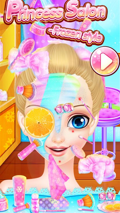 公主化妆沙龙 -  冰雪皇后女王风格游戏截图