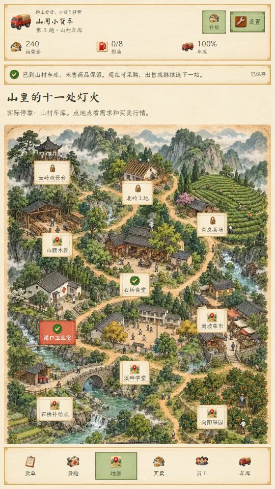 跑山卖货:小货车经营游戏截图