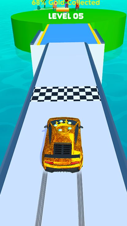 Golden Car Run 3D游戏截图