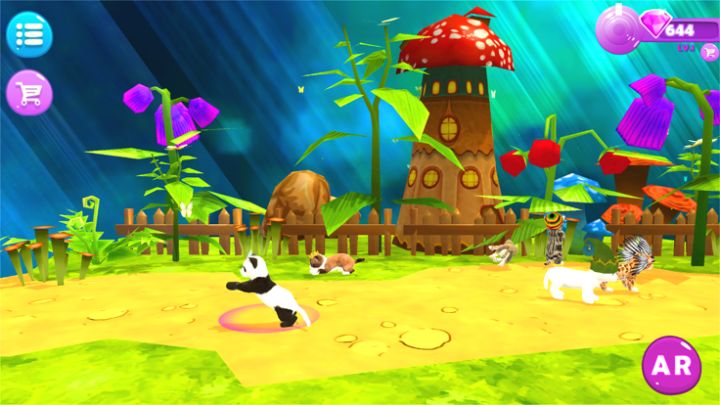 AR 猫咪养成游戏截图