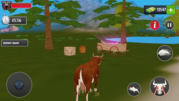 Scary Cow wild Animal Game游戏截图