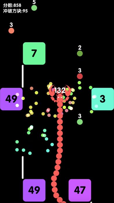 贪吃蛇打方块游戏截图