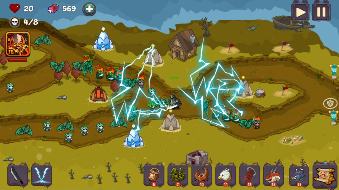 Tower Defense - Fantasy Legends Tower Game游戏截图