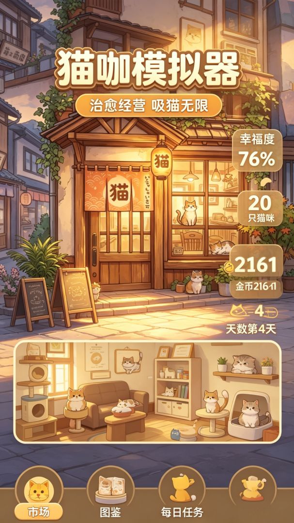 猫咖模拟器游戏截图