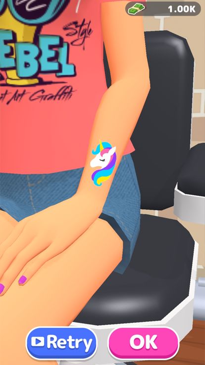 Dream Tattoo - drawing puzzle游戏截图